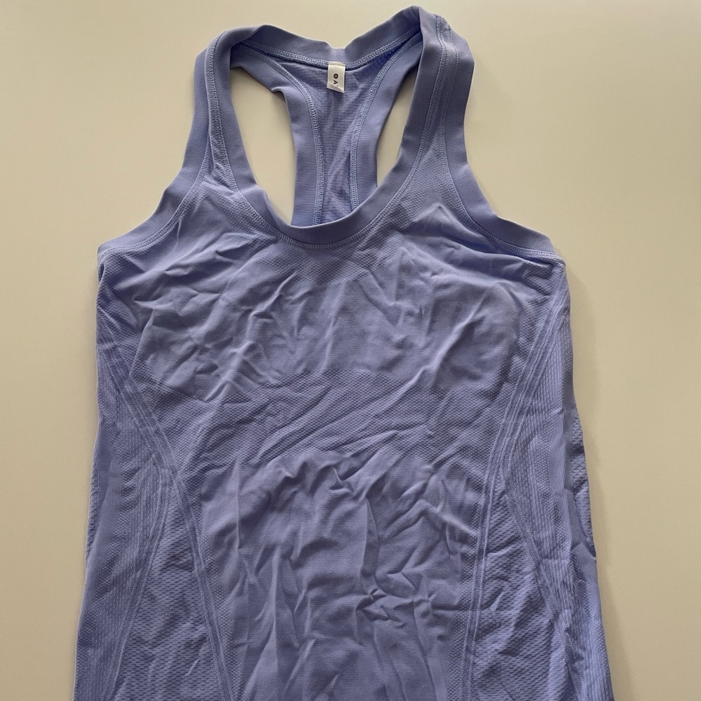 Athleta Momentum Seamless Tank Top Lavender Blue Purple Sz S